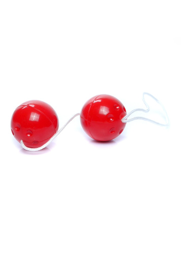 Duo-Balls Red - Вагинальные шарики, 3,5 см (красный)