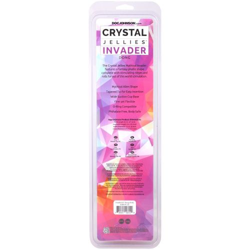 Фэнтезийный фаллоимитатор Doc Johnson Crystal Jellies Invader 8.5 Inch, 21,6 см
