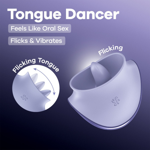 Вибратор для клитора Satisfyer Tongue Dancer с язычком