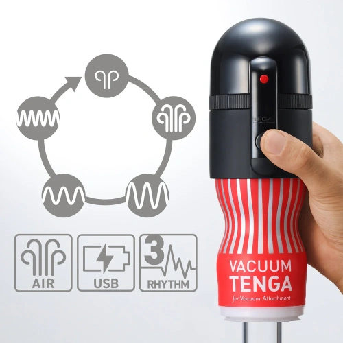 Вакуумная насадка Tenga VACUUM MAX + мастурбатор Vacuum Cup