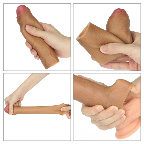 LoveToy - Revolutionary Silicone Nature Extender Uncircumcised Add 1 - Насадка на член, 16.5 см