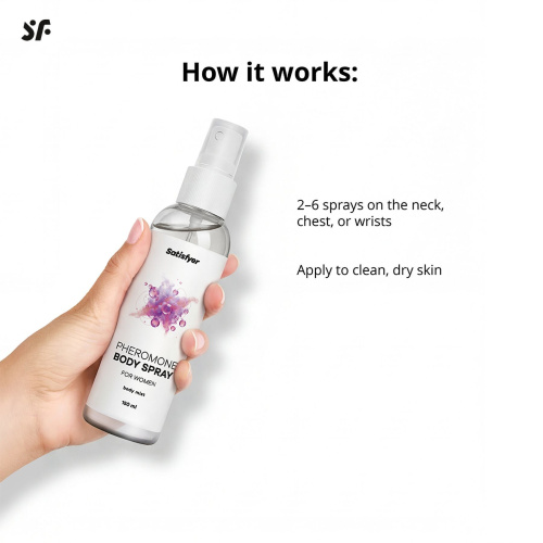 Спрей для тіла з феромонами Satisfyer Pheromones Body Spray For Women 150 мл - купити в Україні | Секс шоп SEX-SHOP.ua