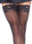 Leg Avenue Sheer Thigh Highs Plus Size - чулки на кружевном манжете Q (телесный)