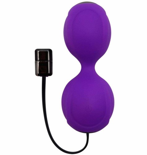 Adrien Lastic Kegel Vibe - вагинальные шарики с вибрацией (фиолетовый), 3.7 см