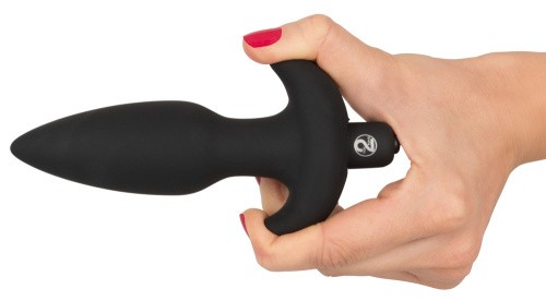 Orion Black Velvet Vibrating Plug Medium анальная пробка с вибрацией, 15х3 см (M)