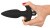Orion Black Velvet Vibrating Plug Medium анальная пробка с вибрацией, 15х3 см (M)