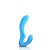 Topco Sales Climax Elite Ariel Rechargeable 6x Silicone Vibe - Необычный вибратор, 15.2х3.3 см (голубой)