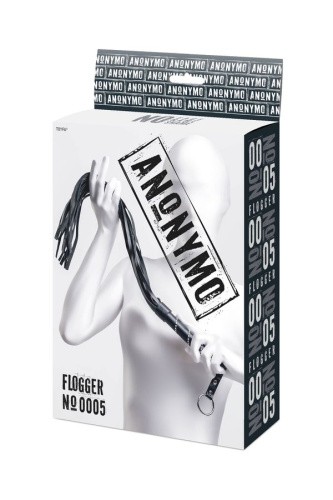 Anonymo Flogger - флоггер PU кожа, (черный)