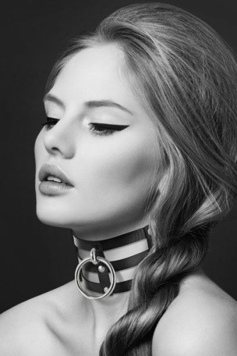 Bijoux Pour Toi Fetish - тройной чокер с кольцом для поводка