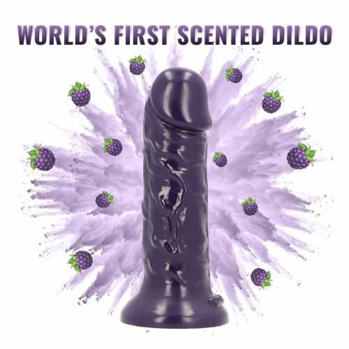 Фаллоимитатор с ароматом ежевики Toyz4lovers Delicious Dildo Berries, 15 см