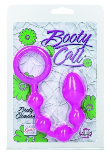 CalExotics Booty Call Booty Climaxer - анальная цепочка, 16х3,2 см (пурпурный)