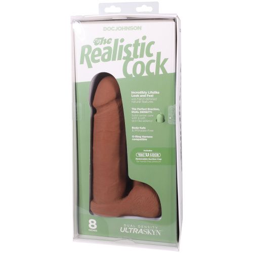 Фаллоимитатор Doc Johnson The Realistic Cock ULTRASKYN 8 Inch, 21 см
