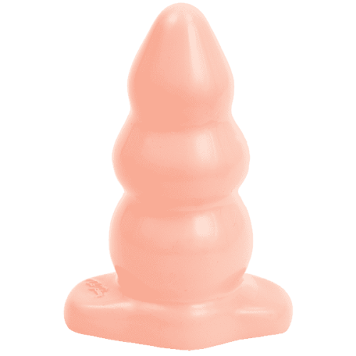 Doc Johnson Tripple Ripple Butt Plug Large - Анальна пробка, 11, 6х6 см (тілесний) - купити в Києві, Україні