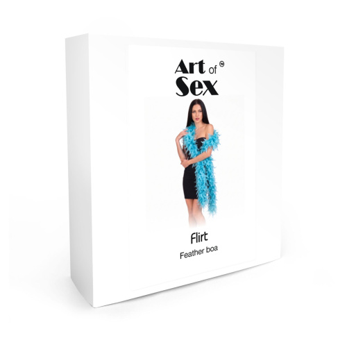 Боа из перьев Art of Sex, 2 метра голубое