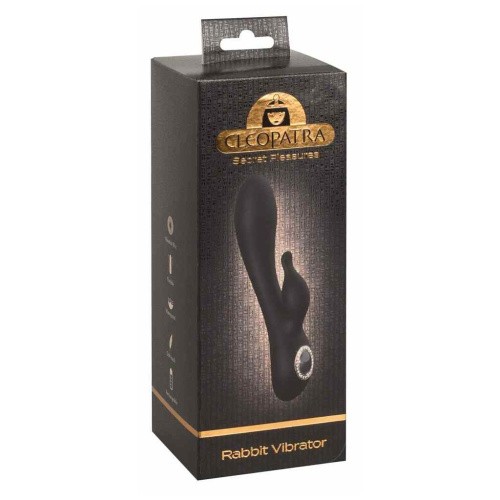 Cleapatra Rabbit Vibrator - Изысканный вибратор, 19.7х3.7 см (чёрный)