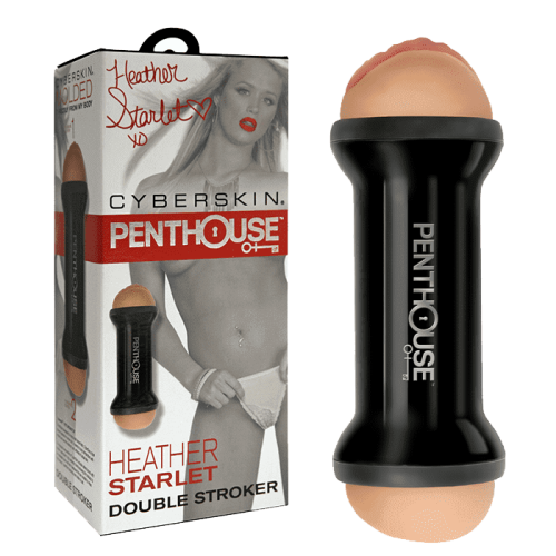 Penthouse® Double Sided Stroker, Heather Starlet - двухсторонний мастурбатор, 22.2х7.6 см (телесный)