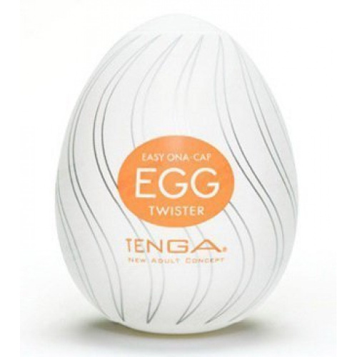 Tenga Egg Twister - Мастурбатор-яйцо, 5х4.5 см (оранжевый)
