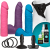Doc Johnson Dual Density Set Multicolor - Страпон-унисекс с 3-мя насадками (multicolor)