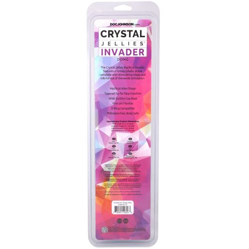 Фэнтезийный фаллоимитатор Doc Johnson Crystal Jellies Invader 8.5 Inch, 21,6 см