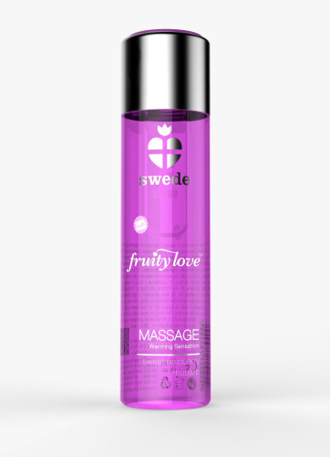 Массажное масло Swede Fruity Love Sweet Raspberry Rhubarb, 120 мл (малина и ревень)