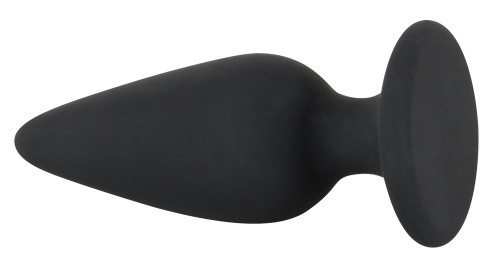 Orion Black Velvets Heavy Plug Medium - Анальна пробка, 8,9х3,1 см (чорний) - купити в Києві, Україні