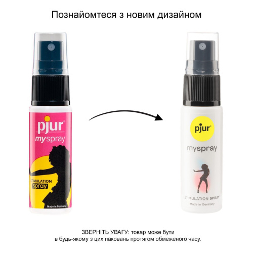 Pjur MySpray-вагінальний збудливий спрей для жінок, 20 мл - купити в Києві, Україні