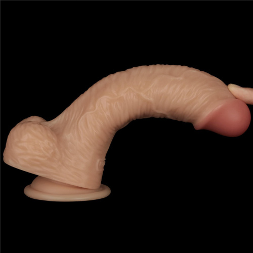 Реалистичный вибратор LoveToy Vibrating Power Basics Cock, 22 см