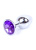 B-Series Jewellery Silver Plug - Анальная пробка, 7х2.7 см (фиолетовый) B-Series Jewellery Silver Plug - Анальная пробка, 7х2.7 см (фиолетовый)