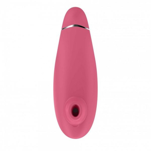 Womanizer Premium Raspberry - Впечатляющий вакуумный стимулятор клитора, 15.5х5 см (малиновый)