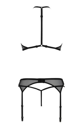 SATARA SET Passion - Эротический комплект белья, L/XL (черный)