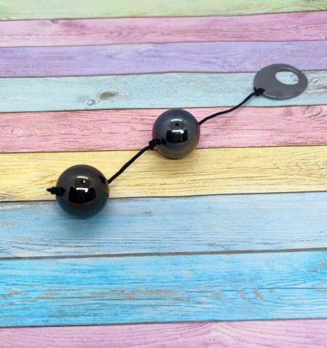 Seven Creations Domino Metallic Balls - Вагинальные металлические шарики, 3 см (хром)