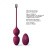 Dorcel Love Balls - Вагинальные шарики с вибрацией, 3.5 см (слива)