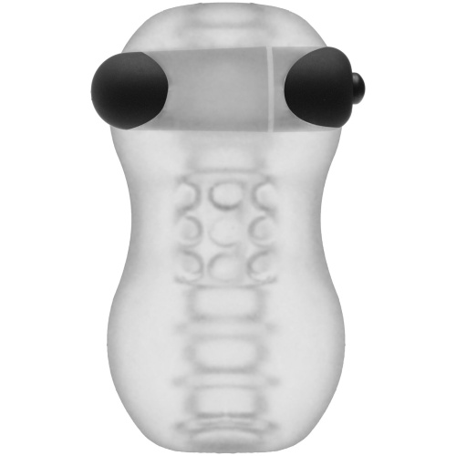 Doc Johnson GoodHead Vibrating Helping Head Pro Frost мастурбатор для головки статевого члена з вібрацією, 7.6х4.4 см - купити в Києві, Україні