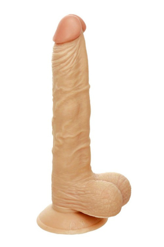 G-GIRL STYLE 9INCH dong WITH SUCTION CAP - Фаллоимитатор, 22,9 см (телесный)