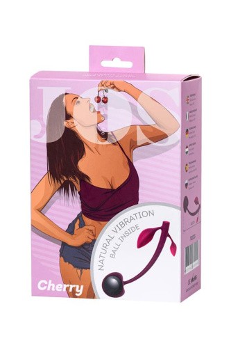 Wild cherry JOS pleasure ball with a ball - Вагинальный шарик, 14,5 см (бордовый)