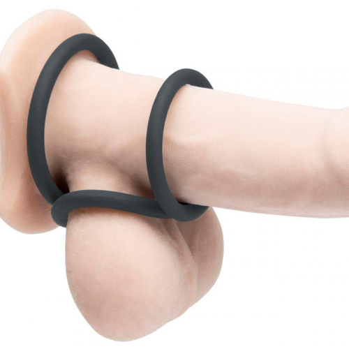 Эрекционные кольца Topco Hombre Xtra Stretch Silicone C-Bands 3-Pack (Синий)