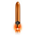 Rocks Off Havana Orange Gold - Мощный вибратор с цветной LED-подсветкой, 14.5х2.5 см