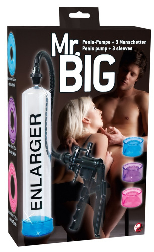 Orion Mr. Big 3 Sleeve System Pump - Помпа для члена с дополнительными насадками, 33х6.5 см