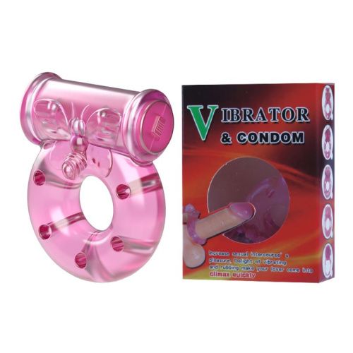 Віброкільце та презерватив Baile VIBRO