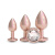 Набор анальных пробок NS Novelties Rear Assets - Trainer Kit - Iridescent Champagne