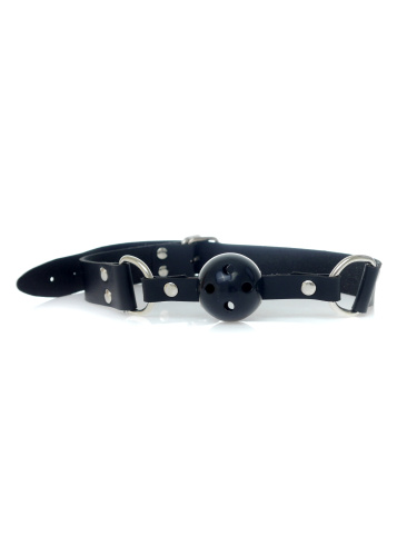 Ball Gag Black - Fetish Boss Series - Кляп с отверстиями (черный)