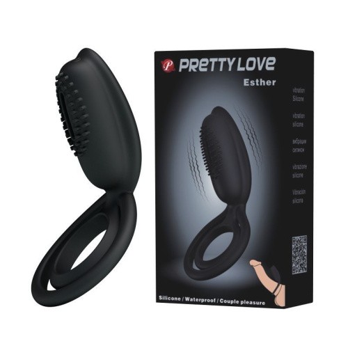 LyBaile Pretty Love Penis Ring Black – виброкольцо, 10.5х2.5 см (черный)