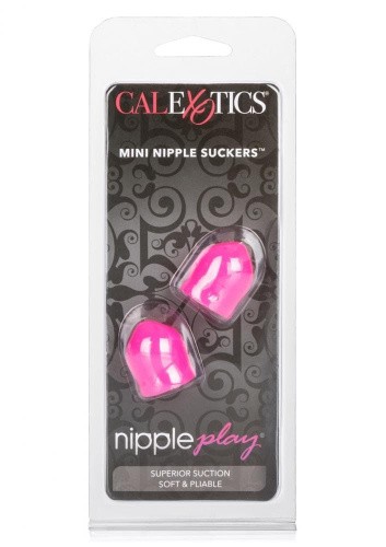 California Exotic Novelties Mini Nipple Suckers Pink - Вакуумные присоски для сосков, 2х2.5 см (розовый)