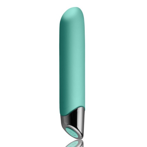 Rocks Off Chaiamo Teal - Мощный вибратор soft-touch силикон, 16х3.2 см