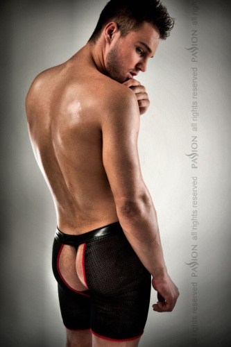 Passion 012 Thong - Чоловічі трусики-шорти, XXL/XXXL (чорний) - купити в Києві, Україні
