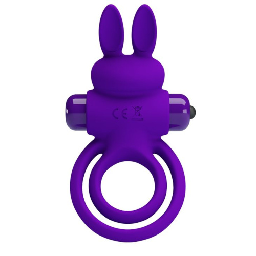 Pretty Love Vibro Penis Ring Bunny III Blue – Эрекционное кольцо, 9,7х4,0 см (фиолетовый)