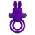 Pretty Love Vibro Penis Ring Bunny III Blue – Эрекционное кольцо, 9,7х4,0 см (фиолетовый)