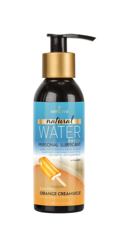 Sensuva Natural Water-Based Orange Creamsicle - Ароматизированная смазка на водной основе,125 мл (апельсиново-ванильное мороженное))