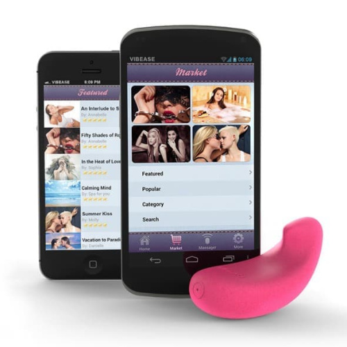 Vibease-iPhone & Android Vibrator Version вібратор з керуванням зі смартфона 7.9х3.8 см (рожевий) - купити в Києві, Україні