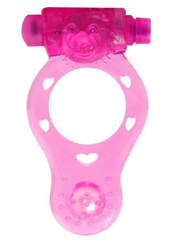 Evolved Power O Vibrating Cock Ring Pink - виброкольцо, 7х4 см (розовый)